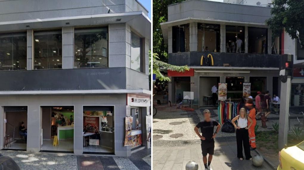 Unidade do McDonald’s no Leblon é a casa de mãe e filha há três meses
