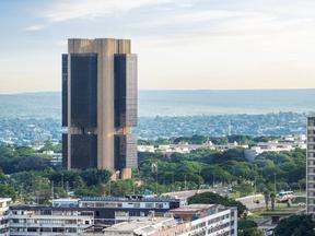 Vista aérea da sede do Banco Central do Brasil
